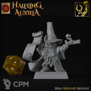 Описание картинки Halfling Inquisitor от 3DPrintClub по цене 105руб | Свободный Рынок Миниатюр - СРМ