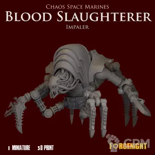Описание картинки Khorne Blood Slaughterer Impaler от ForgeNight по цене 2 500руб | Свободный Рынок Миниатюр - СРМ