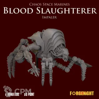 Описание картинки Khorne Blood Slaughterer Impaler от ForgeNight по цене 2 500руб | Свободный Рынок Миниатюр - СРМ