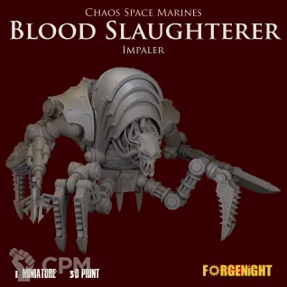 Описание картинки Khorne Blood Slaughterer Impaler от ForgeNight по цене 2 500руб | Свободный Рынок Миниатюр - СРМ