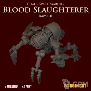 Описание картинки Khorne Blood Slaughterer Impaler от ForgeNight по цене 2 500руб | Свободный Рынок Миниатюр - СРМ