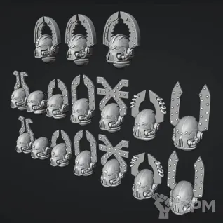 Описание картинки World Eaters Heads от Saudad по цене 300руб | Свободный Рынок Миниатюр - СРМ