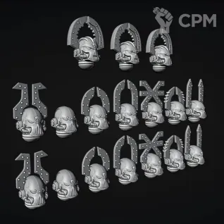 Описание картинки World Eaters Heads от Saudad по цене 300руб | Свободный Рынок Миниатюр - СРМ