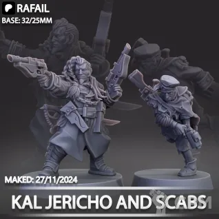 Описание картинки Kal Jericho and Scabs от Naggaroth Night по цене 700руб | Свободный Рынок Миниатюр - СРМ
