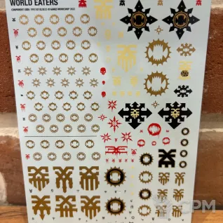 Описание картинки Декали World Eaters от WarhammerBaby по цене 200руб | Свободный Рынок Миниатюр - СРМ