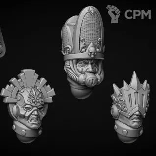 Описание картинки Helmets model “AM” type Priest от LDBits по цене 508руб | Свободный Рынок Миниатюр - СРМ