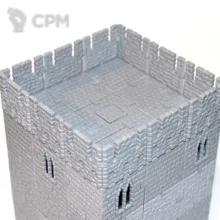 Описание картинки 4-х этажная башня CastleCraft, пластиковый замок от Soul Dark по цене 1 250руб | Свободный Рынок Миниатюр - СРМ