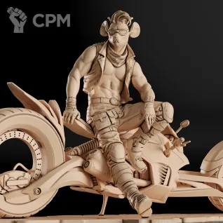 Описание картинки Throttle Фигурка (Biker Mice from Mars) от GAS3TXD  по цене 5 400руб | Свободный Рынок Миниатюр - СРМ