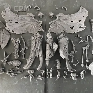 Описание картинки Mortarion, Daemon Primarch of Nurgle от uNick по цене 1 350руб | Свободный Рынок Миниатюр - СРМ
