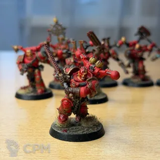 Описание картинки Khorne Berzerkers от RFX по цене 5 500руб | Свободный Рынок Миниатюр - СРМ