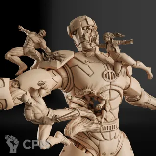 Описание картинки Santinel Diorama X-Men (Marvel) от GAS3TXD  по цене 16 000руб | Свободный Рынок Миниатюр - СРМ