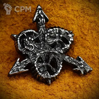 Описание картинки Значок Нургл древние боги Warhammer от Game&Reality Studio по цене 1 200руб | Свободный Рынок Миниатюр - СРМ