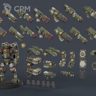Описание картинки XV8 CRISIS BATTLESUITS от Kapers Point по цене 441руб | Свободный Рынок Миниатюр - СРМ