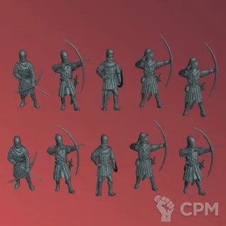 Описание картинки Английские лучники | English Longbowmen от W1L50n по цене 1 000руб | Свободный Рынок Миниатюр - СРМ