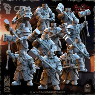 Описание картинки Hammer Brotherhood Warriors от Naggaroth Night по цене 250руб | Свободный Рынок Миниатюр - СРМ