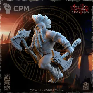 Описание картинки Slayers of Molten Core Two Axes от Naggaroth Night по цене 250руб | Свободный Рынок Миниатюр - СРМ