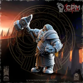 Описание картинки Olgrendrim, Dwarf hero от Naggaroth Night по цене 300руб | Свободный Рынок Миниатюр - СРМ