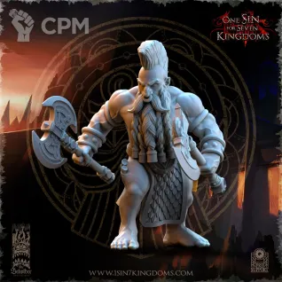 Описание картинки Slayers of Molten Core Two Axes от Naggaroth Night по цене 250руб | Свободный Рынок Миниатюр - СРМ