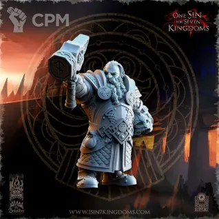 Описание картинки Olgrendrim, Dwarf hero от Naggaroth Night по цене 300руб | Свободный Рынок Миниатюр - СРМ