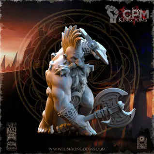 Описание картинки Slayers of Molten Core Two Axes от Naggaroth Night по цене 250руб | Свободный Рынок Миниатюр - СРМ