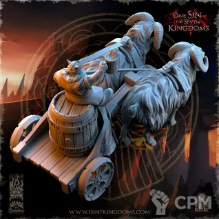 Описание картинки Oktobeard Fest Chariot от Naggaroth Night по цене 1 300руб | Свободный Рынок Миниатюр - СРМ
