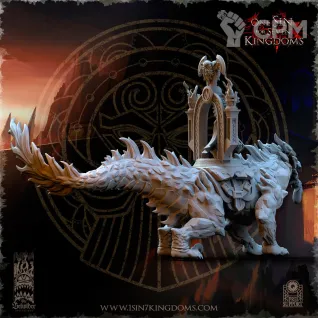 Описание картинки Volcanic Beast от Naggaroth Night по цене 6 500руб | Свободный Рынок Миниатюр - СРМ
