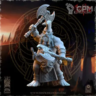 Описание картинки Slayers of Molten Core Two Axes от Naggaroth Night по цене 250руб | Свободный Рынок Миниатюр - СРМ