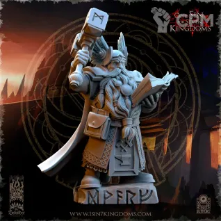 Описание картинки Kromnir, Rune Scryer от Naggaroth Night по цене 300руб | Свободный Рынок Миниатюр - СРМ