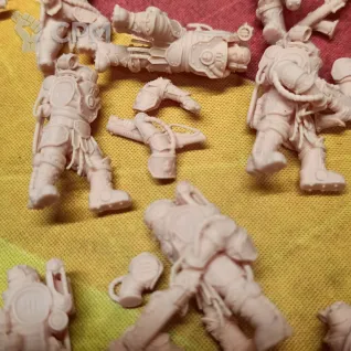 Описание картинки Imperial Navy Breachers (Solar Guard Kill Squad) от UniversalCultist по цене 1 300руб | Свободный Рынок Миниатюр - СРМ