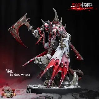 Описание картинки Chaos Barbarians/Vel the Gore Monger от Barduck Miniatures по цене 299руб | Свободный Рынок Миниатюр - СРМ