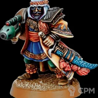 Описание картинки Tallarn Desert Raiders captain (old) от Орки с наГорки по цене 150руб | Свободный Рынок Миниатюр - СРМ