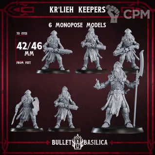 Описание картинки Kr'lieh Keepers Squad от Manufactorum76 по цене 250руб | Свободный Рынок Миниатюр - СРМ