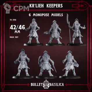 Описание картинки Kr'lieh Keepers Squad от Manufactorum76 по цене 250руб | Свободный Рынок Миниатюр - СРМ
