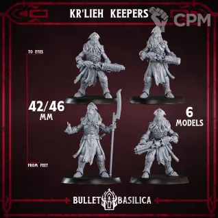 Описание картинки Kr'lieh Keepers Squad от Manufactorum76 по цене 250руб | Свободный Рынок Миниатюр - СРМ