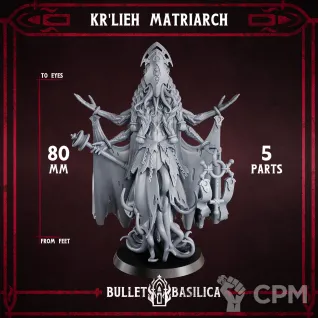 Описание картинки Kr'lieh Matriarch от Manufactorum76 по цене 1 000руб | Свободный Рынок Миниатюр - СРМ