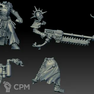 Описание картинки Ministorum Priest with Vindictor (Scan) от AxeL's Forge по цене 150руб | Свободный Рынок Миниатюр - СРМ