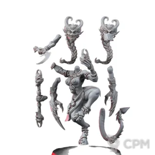 Описание картинки Chaos Daemons – The Masque of Slaanesh (NSFW) от 3Д печать миниатюр по цене 479руб | Свободный Рынок Миниатюр - СРМ