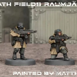 Описание картинки WAADF001 Raumjäger Infantry альт гвардия от Base 28 по цене 3 625руб | Свободный Рынок Миниатюр - СРМ