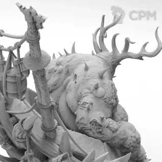 Описание картинки Ku'gath Plaguefather/Great Unclean One от Studio Cockatoo по цене 5 312руб | Свободный Рынок Миниатюр - СРМ