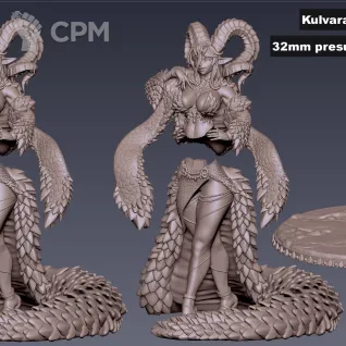 Описание картинки Kulvara Goldvein от PocketSized Prints по цене 300руб | Свободный Рынок Миниатюр - СРМ