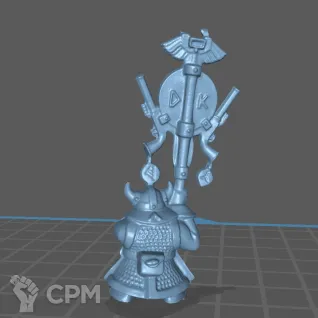 Описание картинки Dwarf Thunderer Standard от 3Д печать миниатюр по цене 225руб | Свободный Рынок Миниатюр - СРМ