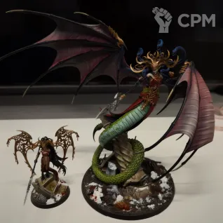 Описание картинки Daughters of Khaine: Morathi от Berenas по цене 9 500руб | Свободный Рынок Миниатюр - СРМ