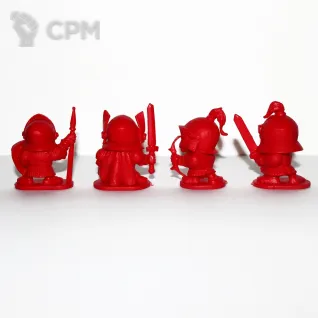 Описание картинки Рыцари Чиби формата БФ, 4 фигуры. от Кот и Ворон по цене 110руб | Свободный Рынок Миниатюр - СРМ