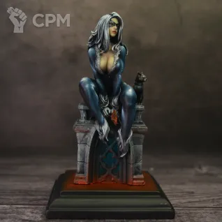 Описание картинки Женщина кошка от Greatundead по цене 5 500руб | Свободный Рынок Миниатюр - СРМ