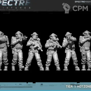 Описание картинки Tier 1 Hotzone Team от Wardog Workshop по цене 1 100руб | Свободный Рынок Миниатюр - СРМ