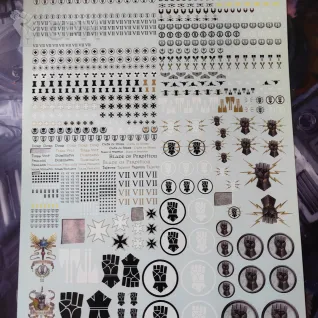 Описание картинки Imperial fist transfer sheet (2шт) от firon по цене 7 900руб | Свободный Рынок Миниатюр - СРМ