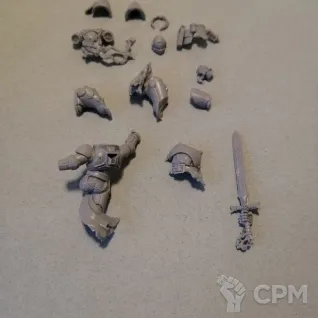 Описание картинки Новый Black Templars Emperor's Champion от Студия Лютье по цене 675руб | Свободный Рынок Миниатюр - СРМ