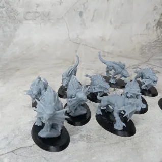 Описание картинки Flesh Hounds от Миньки Молота Войны по цене 1 550руб | Свободный Рынок Миниатюр - СРМ
