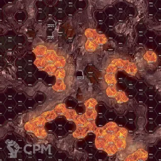 Описание картинки Magma Caverns Set от Dwarf Pirate Foundry по цене 1 400руб | Свободный Рынок Миниатюр - СРМ