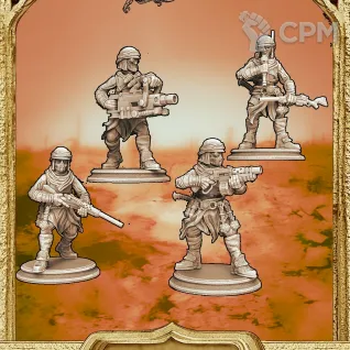Описание картинки Соловьиный марш "Сарахванская империя: Рейдеры" 10шт. 32мм от AlexanderLost по цене 820руб | Свободный Рынок Миниатюр - СРМ